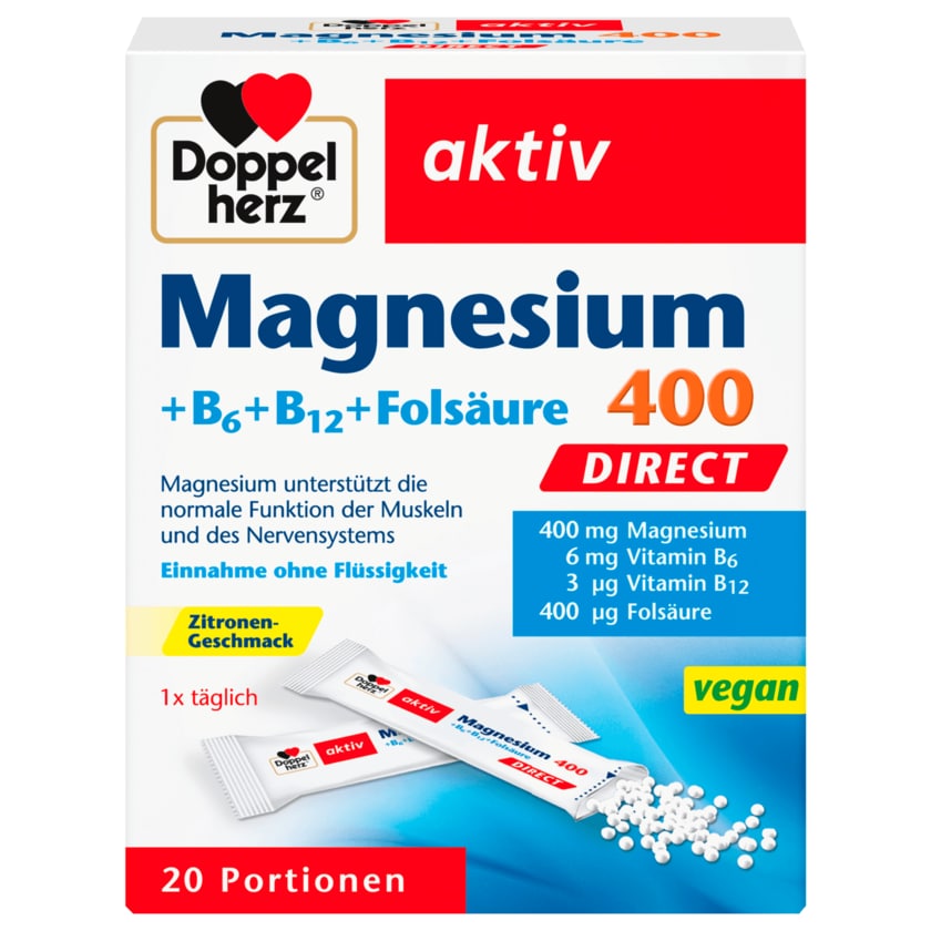 Doppelherz Magnesium 400 Direct 20 Stück